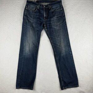 Vintage Levi's 559 Mens Relaxed Straight Fit Faded Dark Wash Jeans Size 34x34